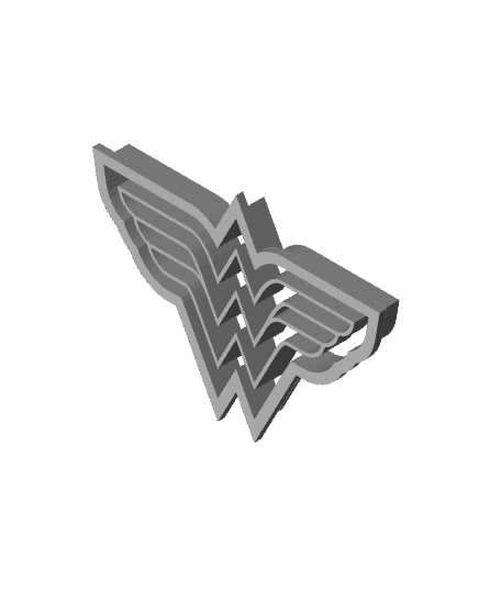 Wonder Women Cutter and Outline 3d model