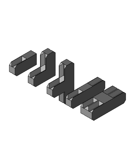 Printy Panels - TPU Locks 3d model