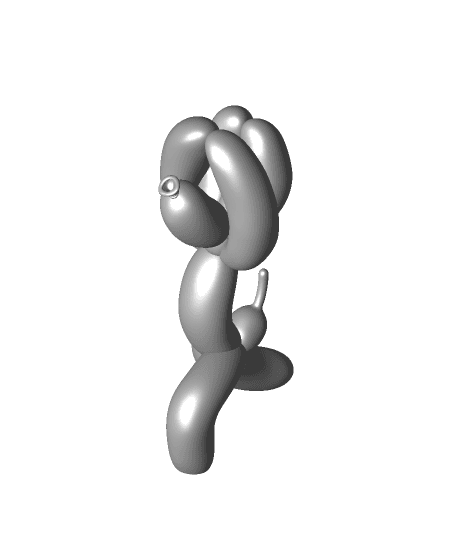 Balloon Doggy Yoga -Warrior1 Pose 3d model