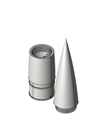 High Power Rocketry Nosecone - Mark V 3d model