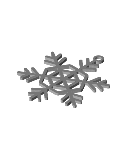 Snowflake Ornament 3 3d model
