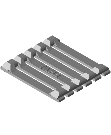 FHW: 28mm scale Simple bridge 3d model