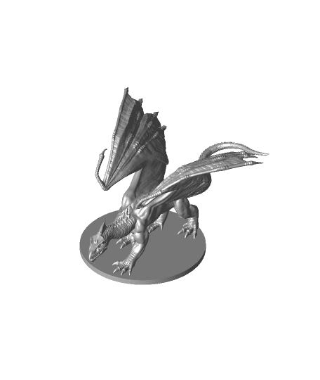 White Dragon Young 3d model