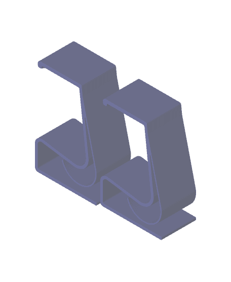 Headphone stand for a desk or shelf 3d model