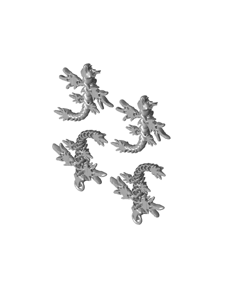 Baby Flexi Glaucus Dragon 3d model