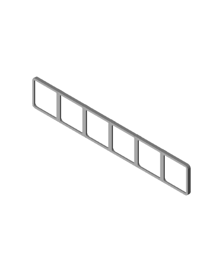 Gridfinity Baseplate 6 x N 3d model