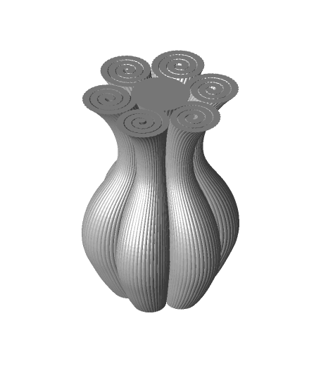 Hexacoil Vase  3d model