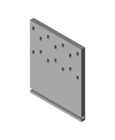 Key Organizer Stand  (2 Shelf) 3d model