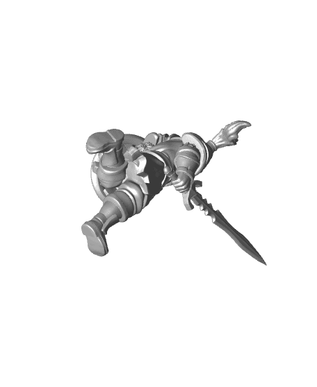Queen's Knight Running 3d model