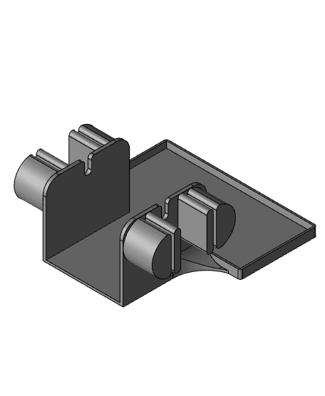 Thermal Label Printer & Roll Holder Parametric 3d model