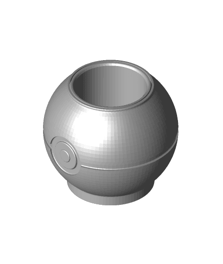 Pokeball twist can cup 3d model