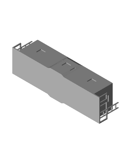 Z scale bay-window caboose 3d model