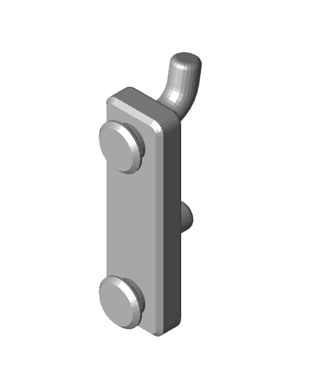 Steel Garage / Storage Shelf Pegboard Holder / Connector 3d model
