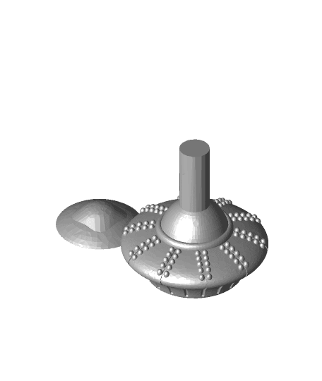 UFO spin top 3d model