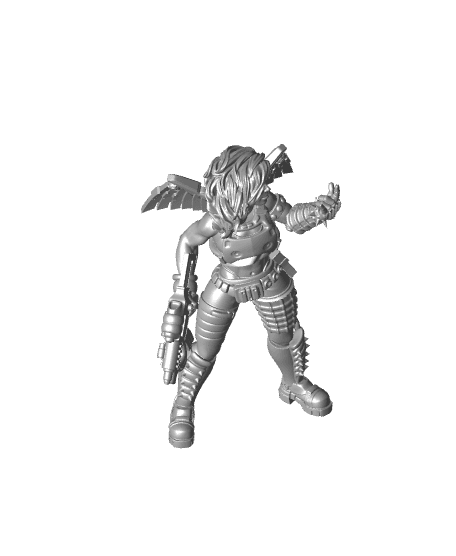 Sue Seraph - With Free Cyberpunk Warhammer - 40k Sci-Fi Gift Ideas for RPG and Wargamers 3d model