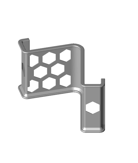 Hex Hole End of the Roll Phone Stand 3d model