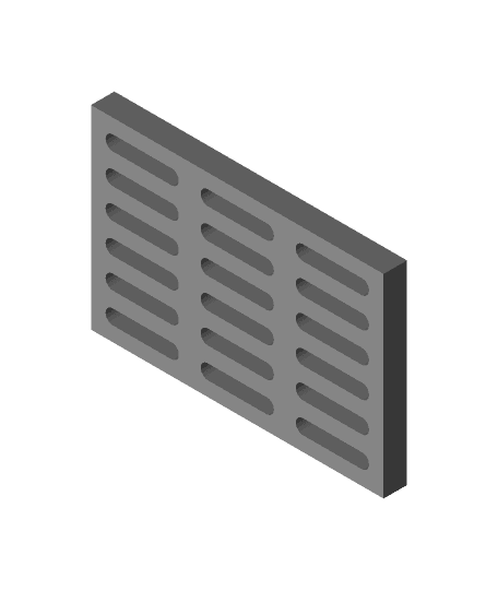 grill with vertical straight holes.obj 3d model