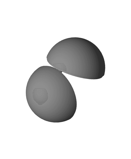 POKEBALL 3D FILES, WITH FUNCTIONAL HINGE 3d model
