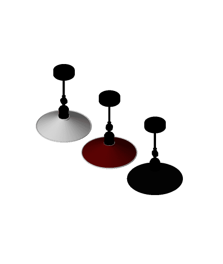 Steel lamp, SKU. 340 by Pikartlights 3d model
