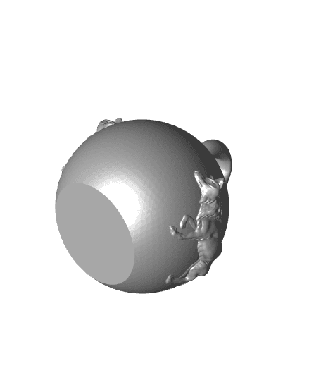 Christmas ball wolf 3d model