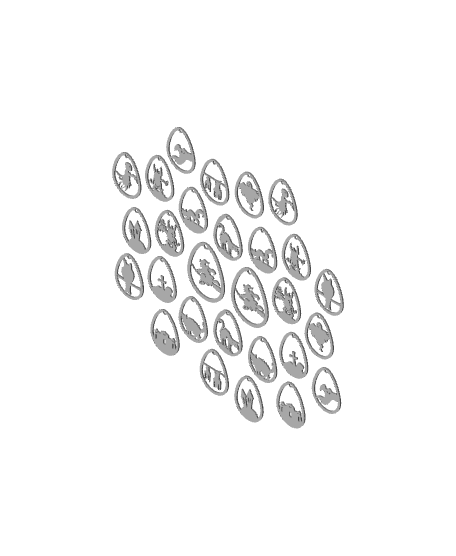 Halloween Earrings 3d model