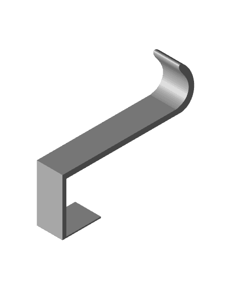 Door Hook (Flush Fit) 3d model