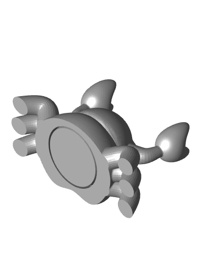 Cute Spinner Crab Desk Pal 3d model