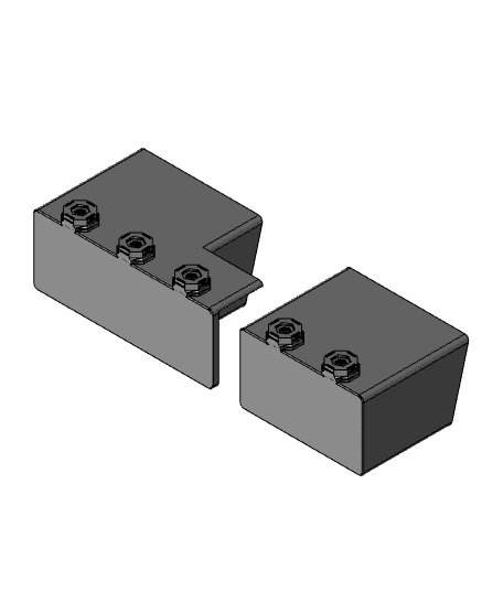 Segmented pencil and small parts holders - Multiboard 3d model