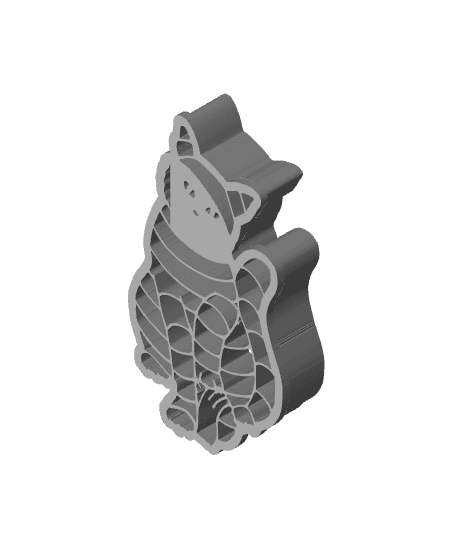 Mumy Cat Cookie Cutter, Biscuit Cutter 3d model