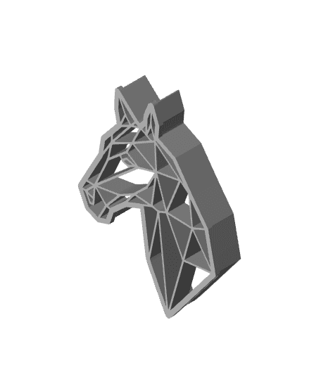 Geometric Horse Cookie Cutter, Biscuit Cutter 3d model