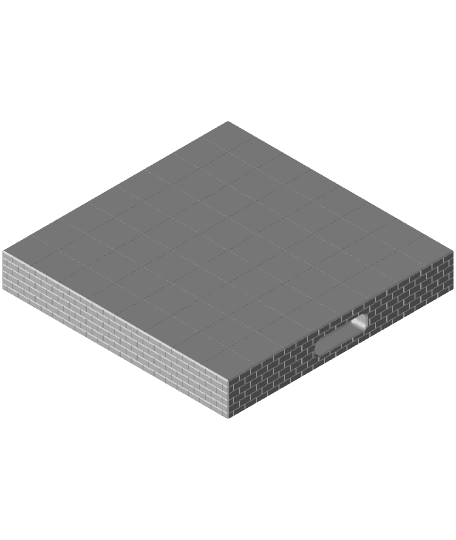 #45 Chess Board with Brick Texture | Fusion 360 | Pistacchio Graphic 3d model