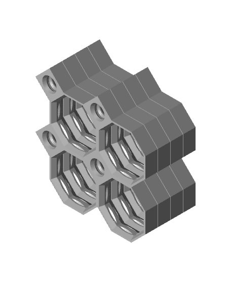 2x2 Multiboard Core Tile x4 Stack 3d model