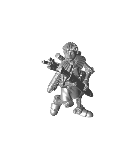 Butters the Squire - With Free Cyberpunk Warhammer - 40k Sci-Fi Gift Ideas for RPG and Wargamers 3d model
