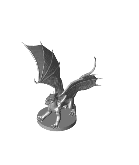 White Dragon Wyrmling 3d model