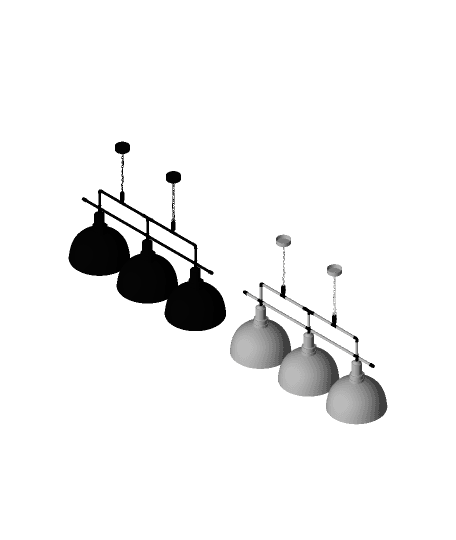 3Round lamp, SKU. 2827 by Pikartlights 3d model