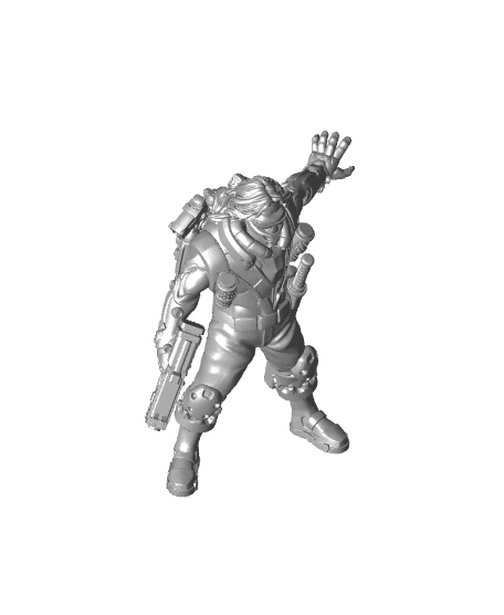 Dorian Topside - With Free Cyberpunk Warhammer - 40k Sci-Fi Gift Ideas for RPG and Wargamers 3d model