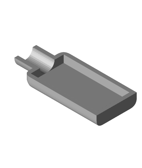 Micro USB plug enclosure 3d model