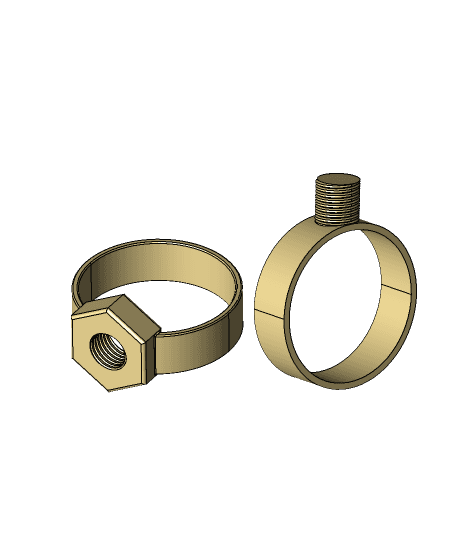 Clamp Ring Bolt and Brass Coupling Nut