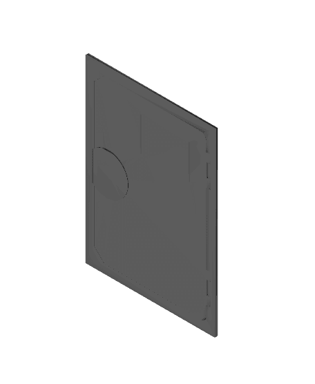 Arcade Cabinet Door with Lock and Coin Slots 3d model