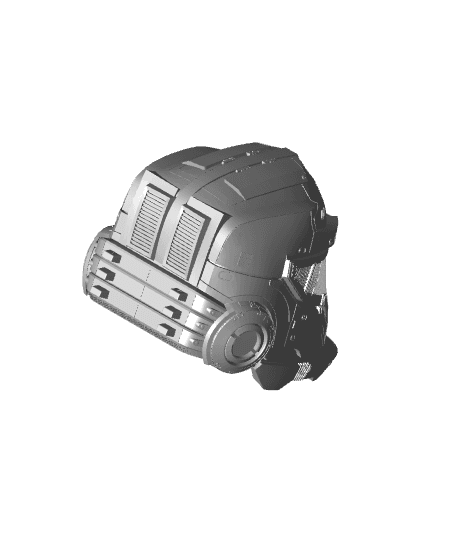 Gipsy Danger Helmet 3D Print File STL 3d model