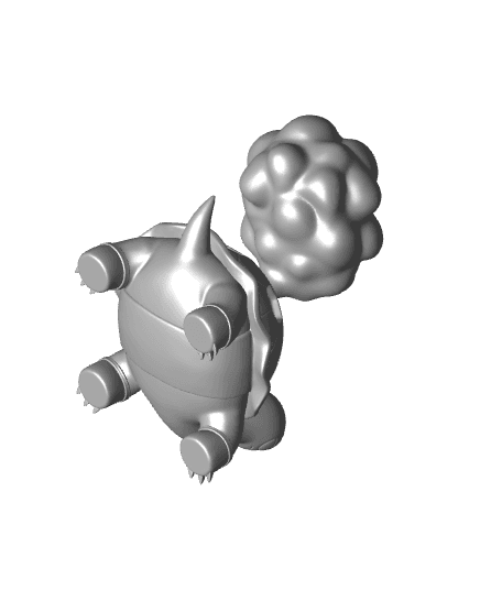 Pokemon Torkoal #324 - Optimized for 3D Printing 3d model