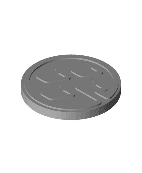 86 Keychain (with outline) 3d model