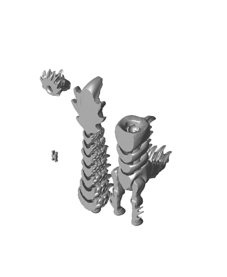 Flexi Hippocampus Sea Horse 3d model