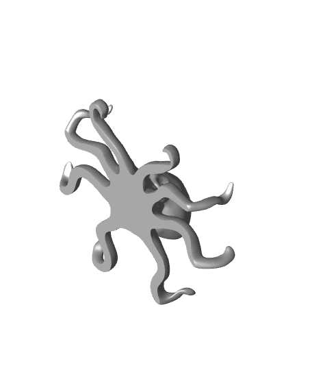 Octopus Key Holder 3d model