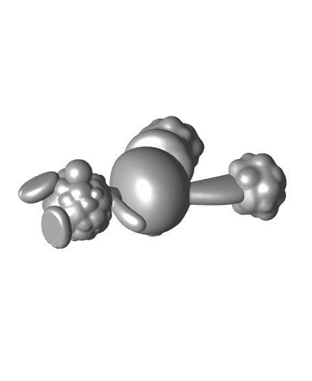Pokemon Buneary #427 - Optimized for 3D Printing 3d model