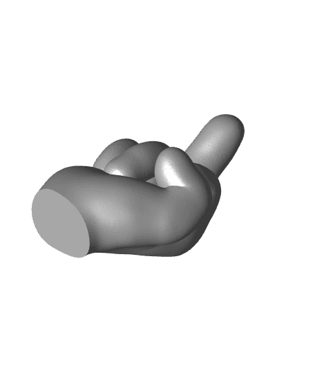 EMOJI HAND 🖕 MIDDLE FINGER / RUDE FINGER 3d model