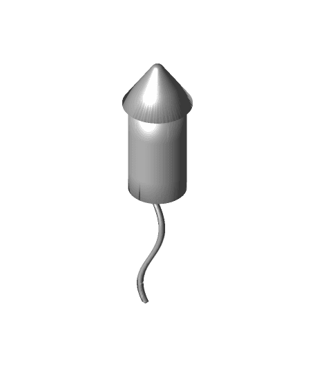 Bottle Rocket - 4th Of July 3d model