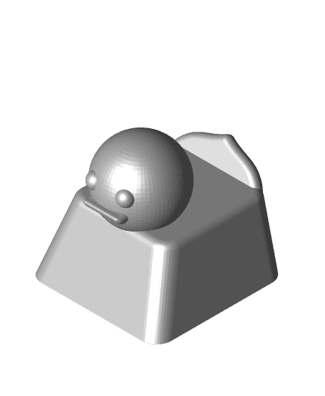 Rubber Duck Keycap (Mechanical Keyboard) 3d model