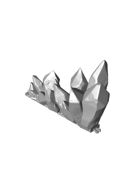 Crystal Corner Decor - Print in Place - Holoprops 3d model