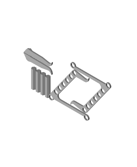 controller stand with extra holders 3d model